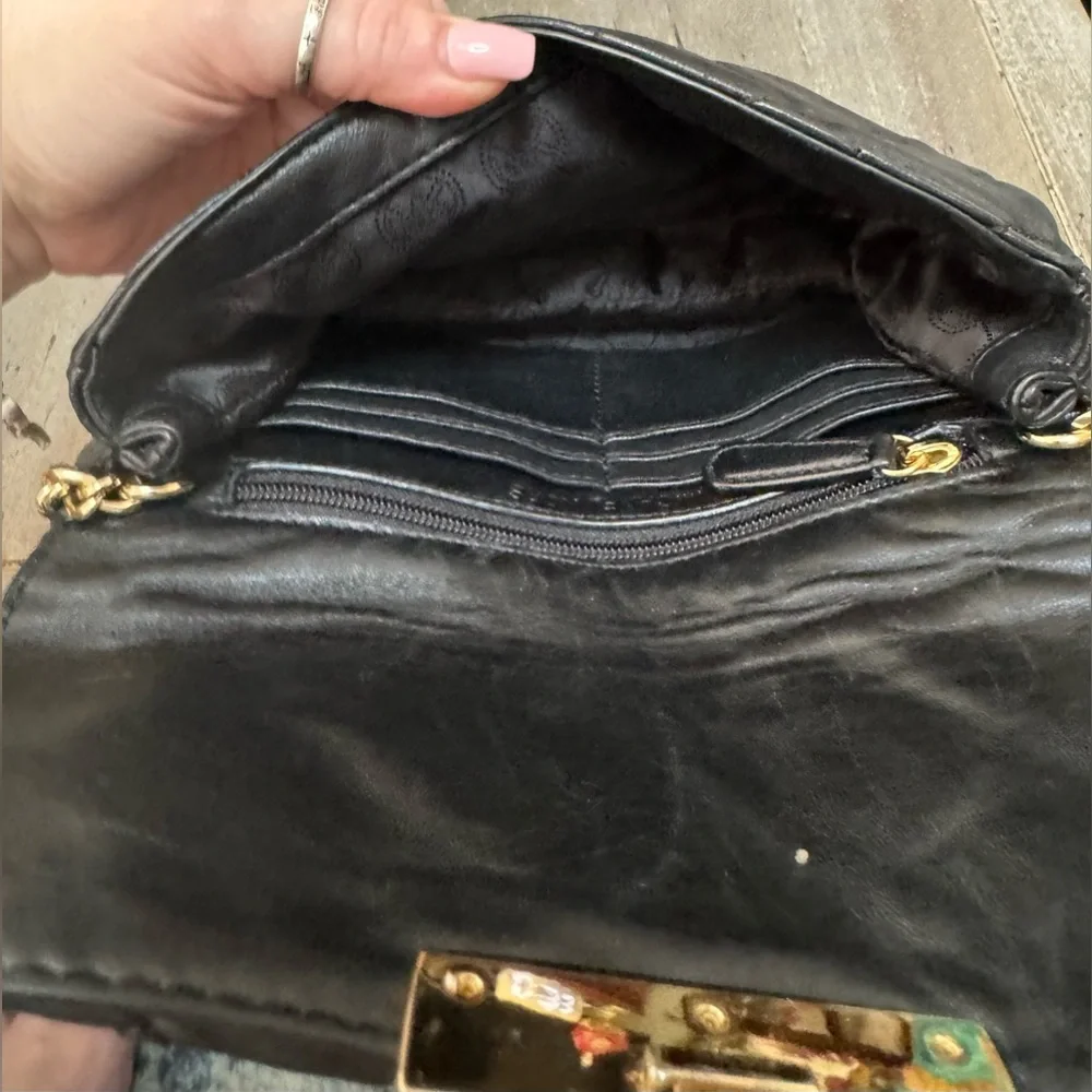 MICHAEL Michael Kors Black Quilted Shoulder Bag with Gold Chain - Picture 8 of 14